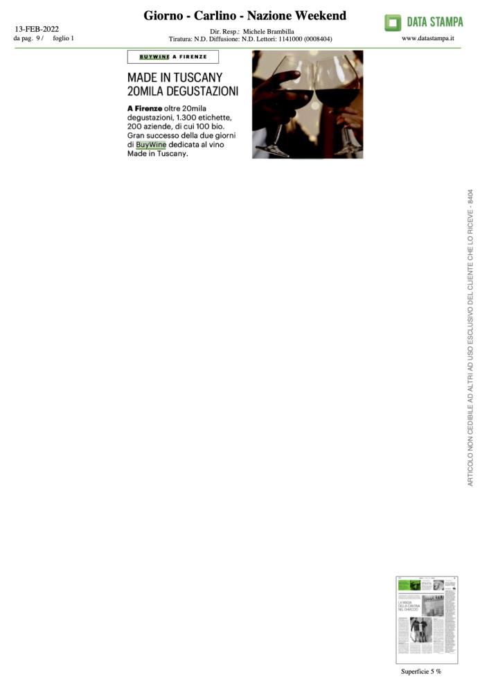 Made in Tuscany: 20.000 degustazioni