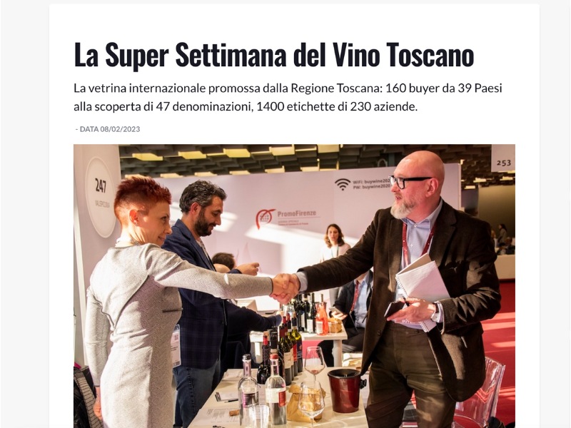 La Super Settimana del Vino Toscano