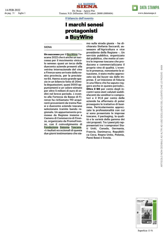 I marchi senesi protagonisti a BuyWine