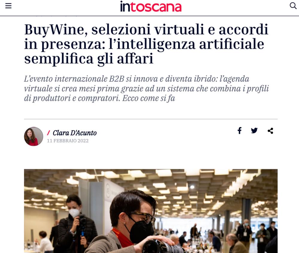 BuyWine, selezioni virtuali e accordi in presenza: lintelligenza artificiale semplifica gli affari