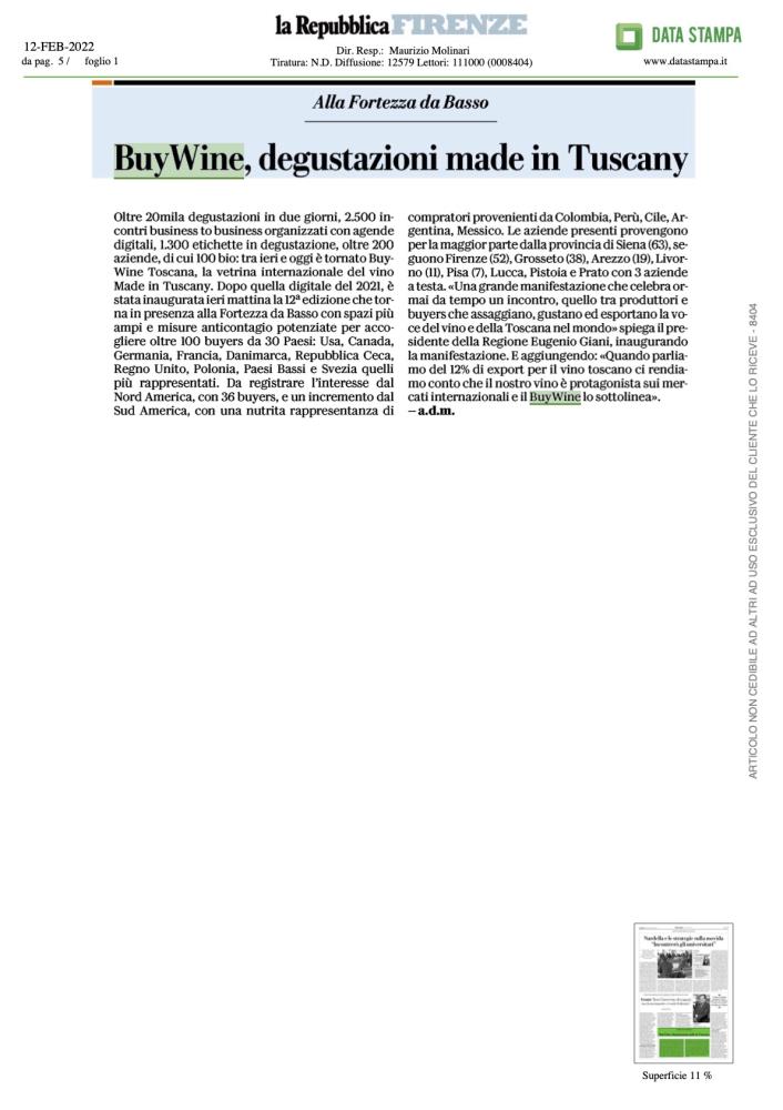 BuyWine, degustazioni made in Tuscany