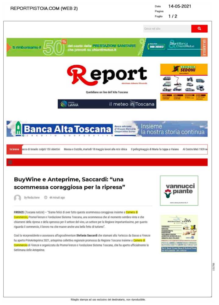 BuyWine e Anteprime Toscana: Saccardi, scommessa coraggiosa per la ripresa