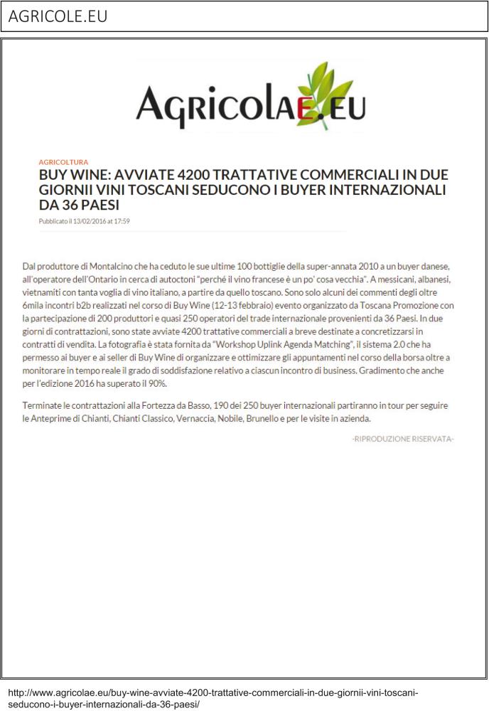 Buy Wine: avviate 4200 trattative commerciali in due giorni