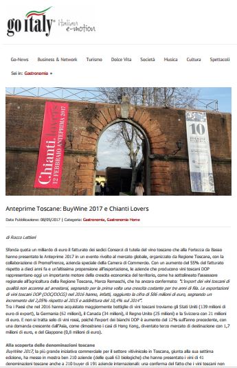 Anteprime Toscane: BuyWine 2017 e Chianti Lovers 