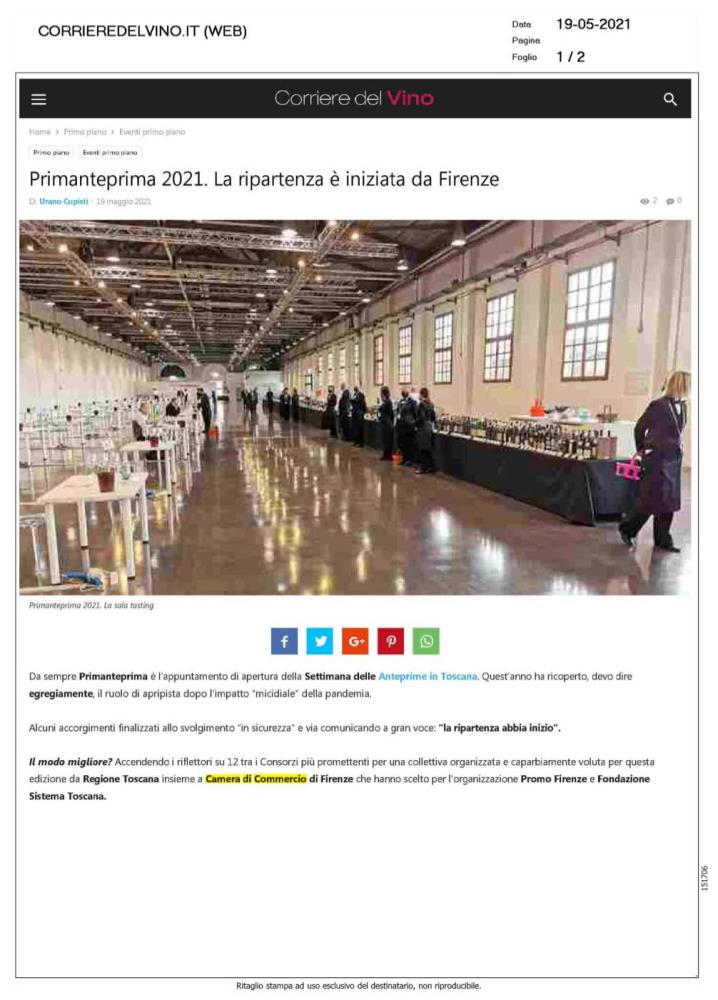 Primanteprima 2021. La ripartenza  iniziata da Firenze