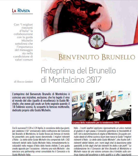 Anteprima del Brunello di Montalcino 2017