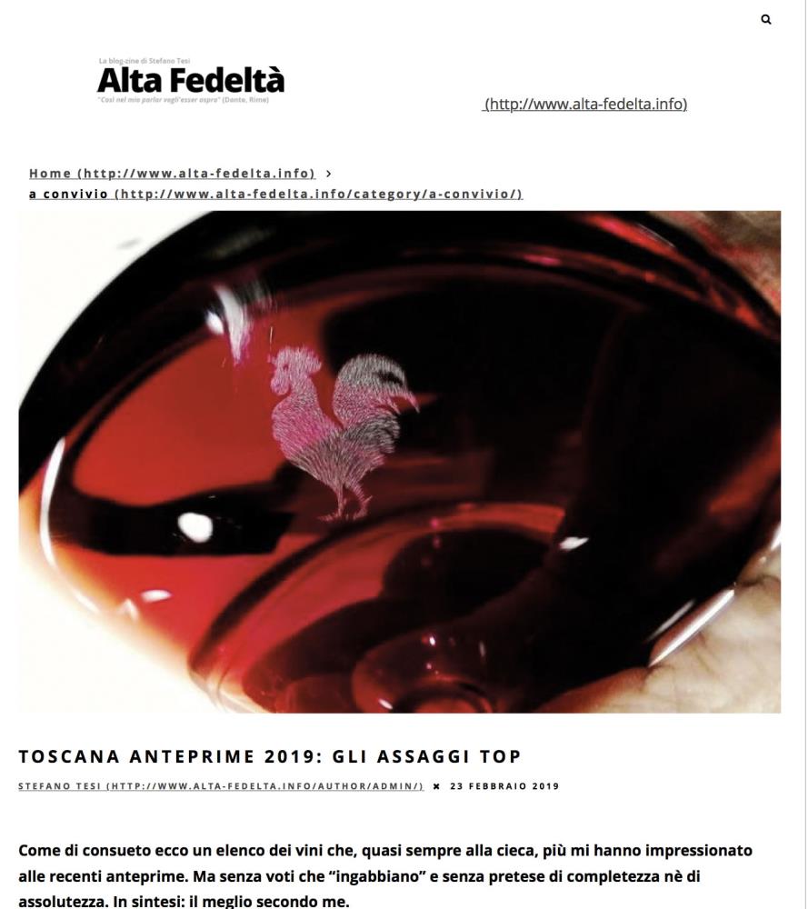 Toscana Anteprime 2019: gli assaggi Top