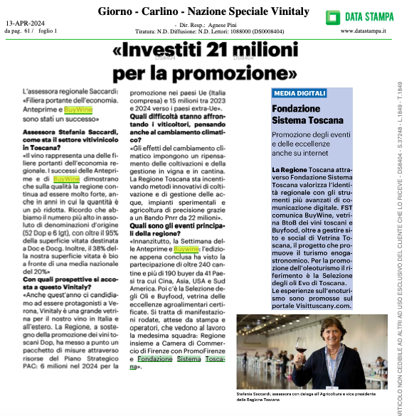 Investiti 21 milioni per la promozione