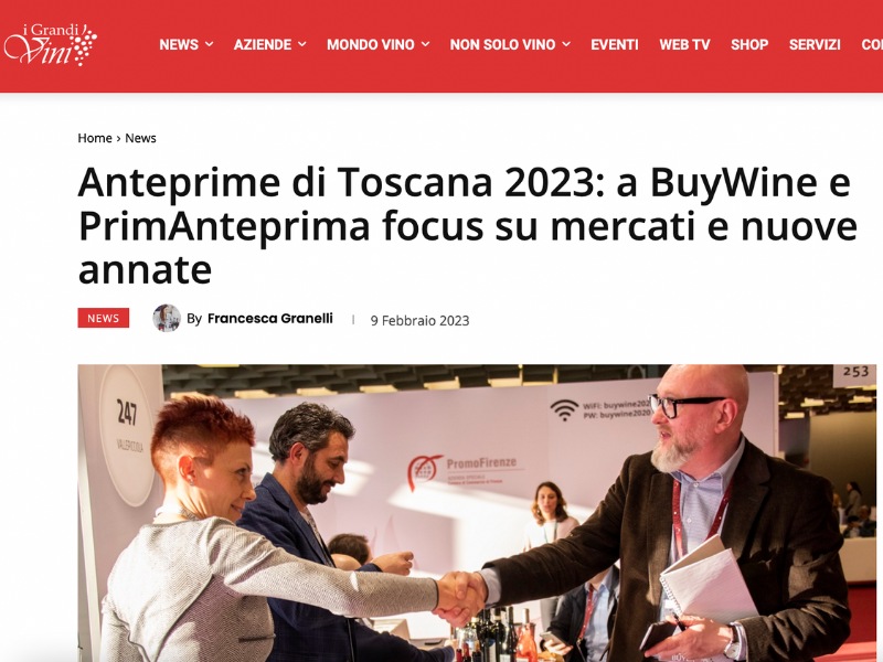 Anteprime di Toscana 2023: a BuyWine e PrimAnteprima focus su mercati e nuove annate
