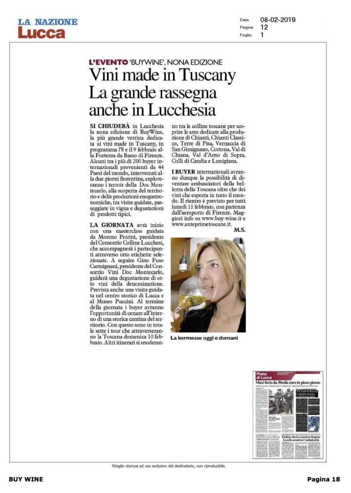 Vini made in Tuscany. La grande rassegna anche in Lucchesia