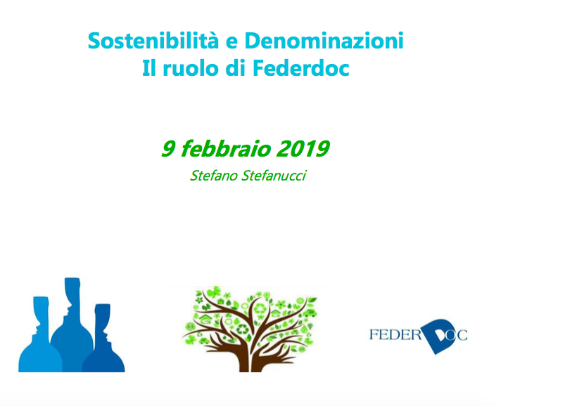 Sostenibilit e Denominazioni - Il ruolo di Federdoc