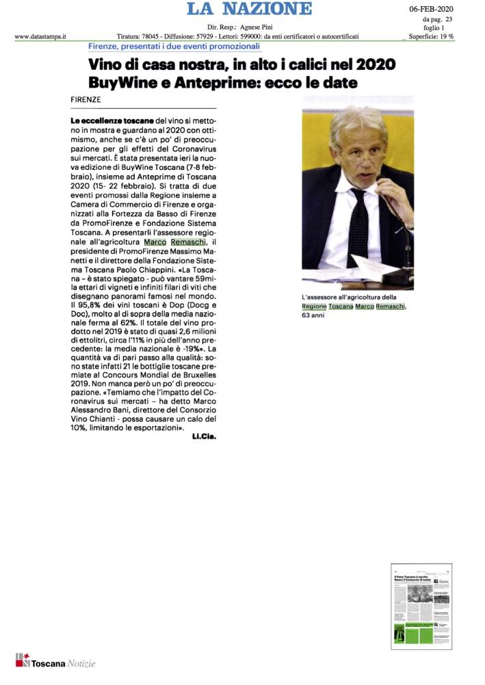 Vino di casa nostra, in alto i calici nel 2020