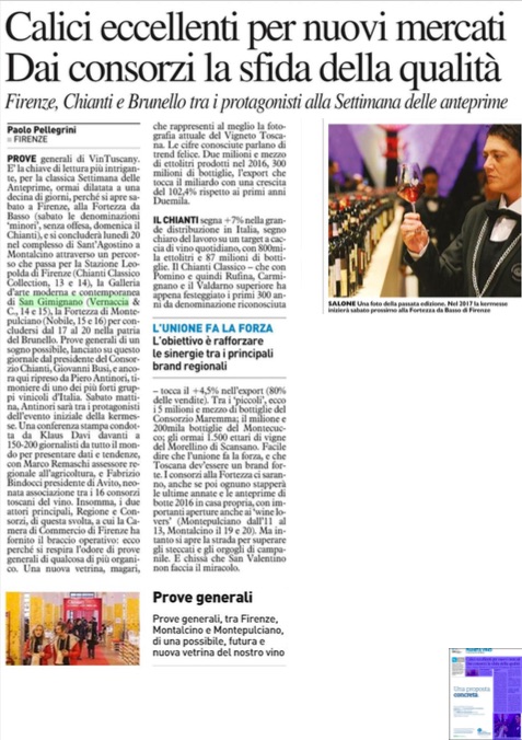 Calici eccellenti per nuovi mercati Dai consorzi la sfida della qualit