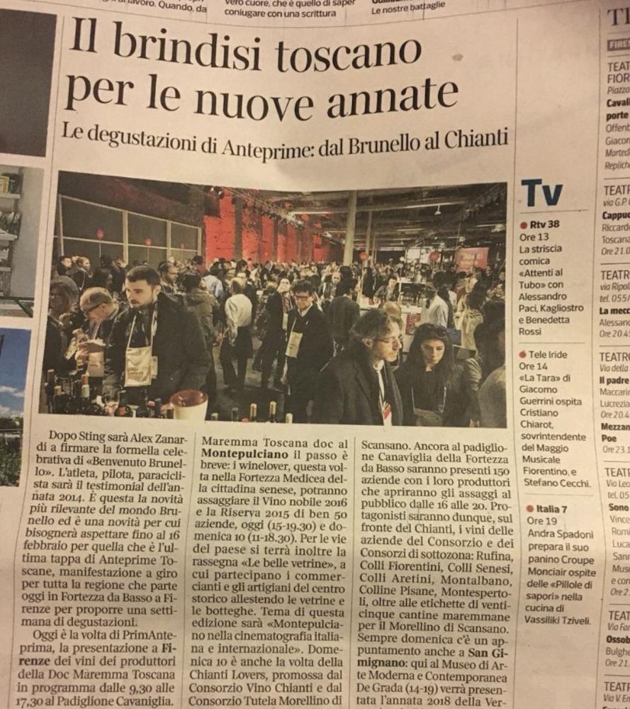Il brindisi toscano per le nuove annate
