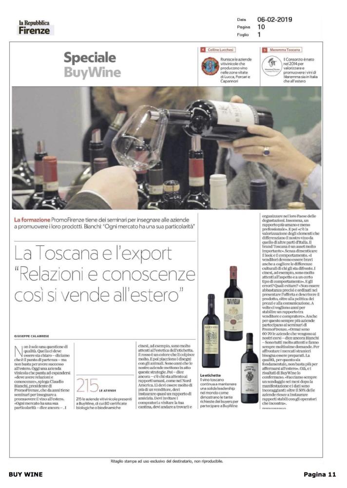 La Toscana e l'export 