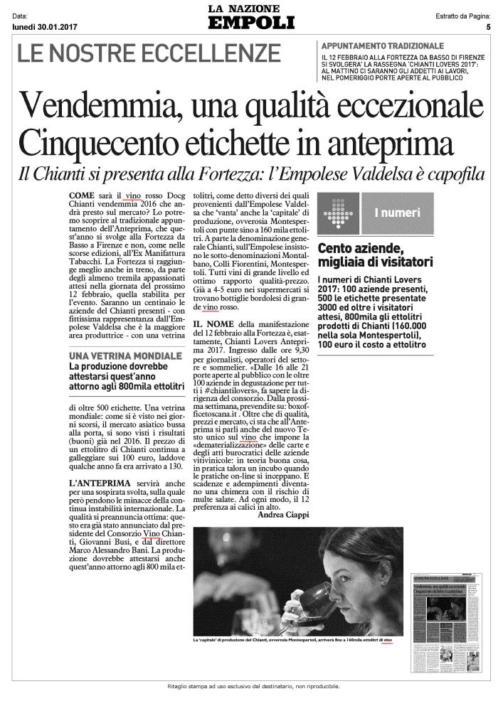 Vendemmia, una qualit eccezionale Cinquecento efichette in anteprima