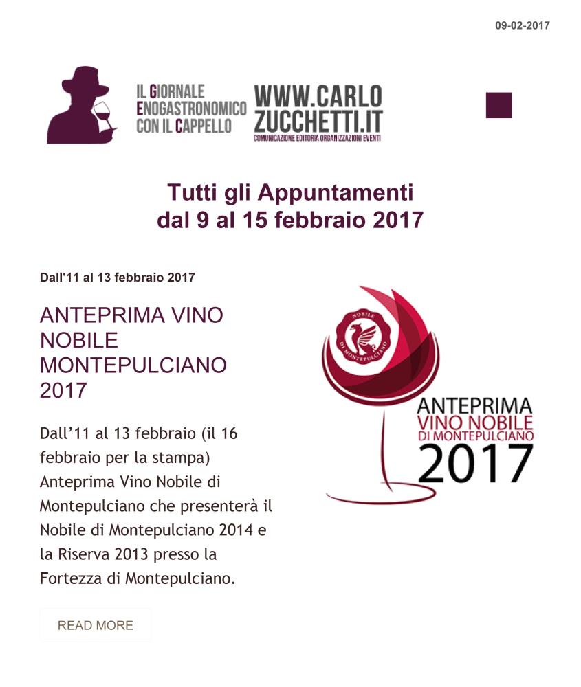 Tutti gli Appuntamenti dal 9 al 15 febbraio 2017