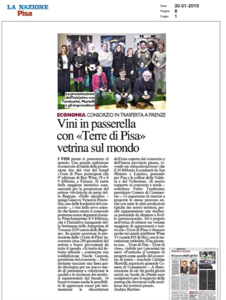 Vini in passerella con 