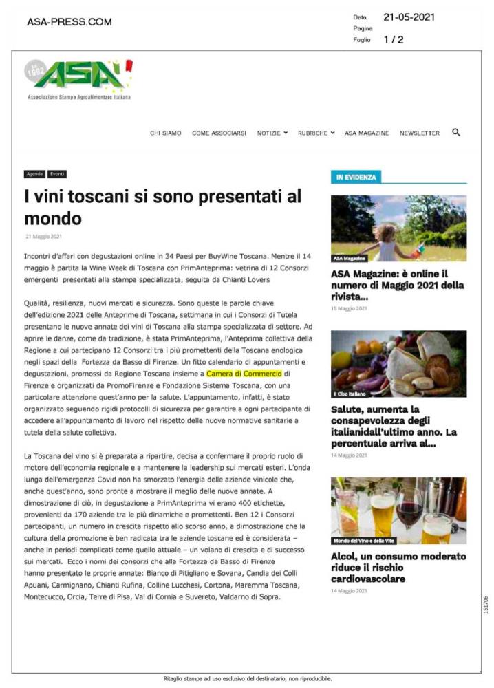 I vini toscani si sono presentati al mondo