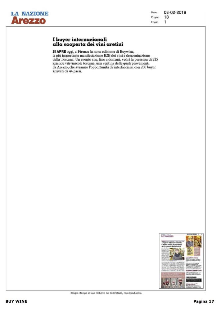 I buyer internazionali alla scoperta dei vini aretini