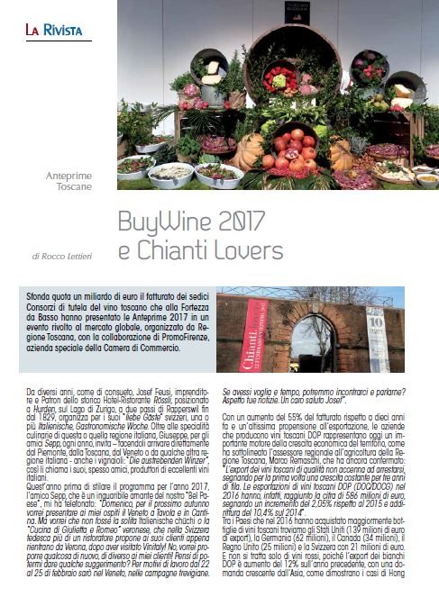 BuyWine 2017 e Chianti Lovers