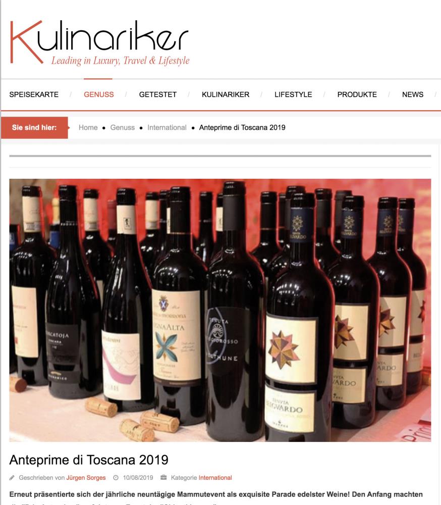 Anteprime di Toscana 2019
